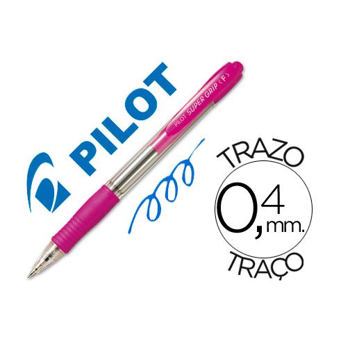 PILOT SUPER GRIP RETRACTIL ROSA