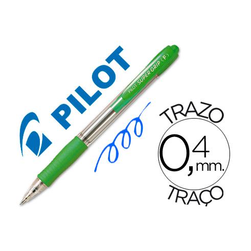 PILOT SUPER GRIP RETRACTIL VERDE CLARO