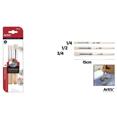 Pincel para Plantillas 3u (1/4, 1/2, 3/4)