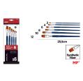 Pincel Profesional Azul Brocha Plana 6 Unidades