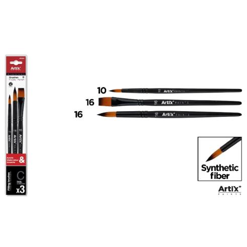 Pincel Profesional Sintetico 3u (10, 16, 16)