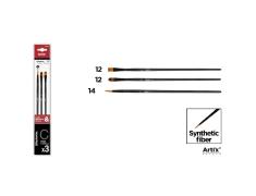 Pincel Profesional Sintetico 3u (12, 12, 14)