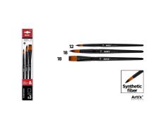 Pincel Profesional Sintetico 3u (12, 18, 18)