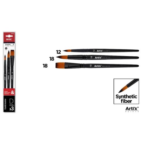 Pincel Profesional Sintetico 3u (12, 18, 18)