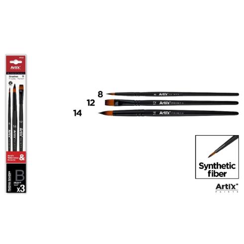 Pincel Profesional Sintetico 3u (8, 14, 12)