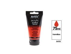 Pintura Acrílica Rojo Bermellón 75ML Artix
