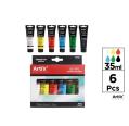 PINTURA ACRILICA 6 TUBOS 35ML ARTIX