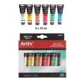 PINTURA ACRILICA 6 TUBOS COLORES METÁLICOS 35ML ARTIX