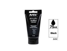 PINTURA ACRILICA NEGRO 75ML ARTIX