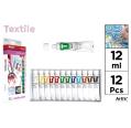 Pinturas Textil 12 Tubos Artix