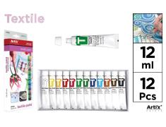 Pinturas Textil 12 Tubos Artix