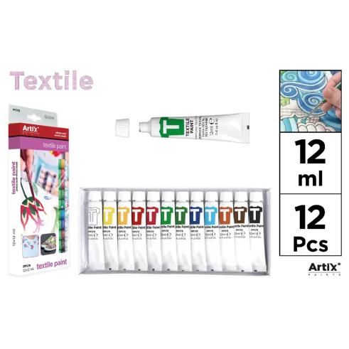 Pinturas Textil 12 Tubos Artix