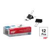 Pinza Abatible Negro 19 mm 12 Uds.