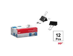Pinza Abatible Negro 41 mm 12 Uds.