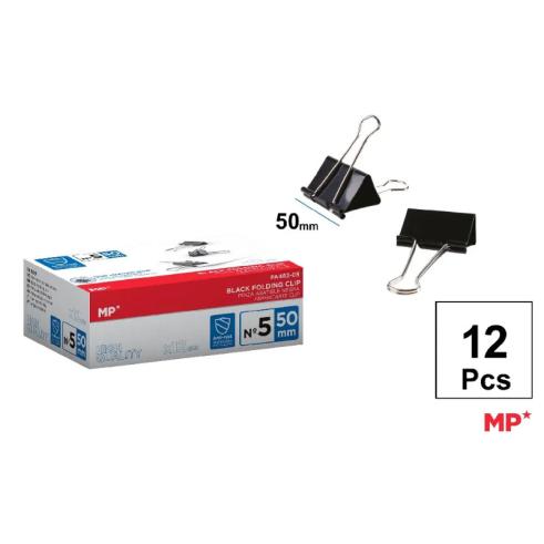 Pinza Abatible Negro 50 mm 12 Uds.