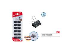 PINZA ABATIBLES NEGRO 12U MP