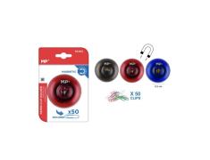 Portaclip Magnetico Redondo + 50 Clips Color