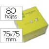 Q-CONNECT BLOC 80 NOTAS REPOSICIONABLES 76 X 76 MM AMARILLO NEON