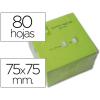 Q-CONNECT BLOC 80 NOTAS REPOSICIONABLES 76 X 76 MM VERDE NEON