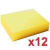 Q-CONNECT BLOC DE NOTAS ADHESIVAS REPOSICIONABLES 75 X 127 MM AMARILLO 100 HOJAS (12 unidades x 100)