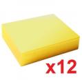 Q-CONNECT BLOC DE NOTAS ADHESIVAS REPOSICIONABLES 75 X 127 MM AMARILLO 100 HOJAS (12 unidades x 100)