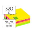 Q-CONNECT BLOC NOTAS ADHESIVAS 75mmx75mm COLORES