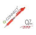Q-CONNECT BOLIGRAFO RETRACTIL TRAZO 0.7 MM. ROJO