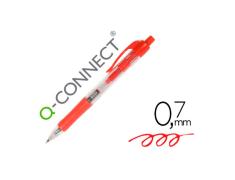 Q-CONNECT BOLIGRAFO RETRACTIL TRAZO 0.7 MM. ROJO