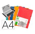 Q-CONNECT CARPETA CON GOMAS COLORES FORMATO FOLIO