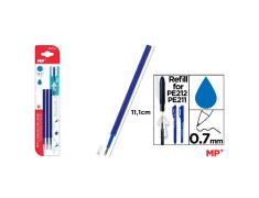 Recambio para Bolígrafo Borrable Azul MP PE211/PE212 (3 Ud)