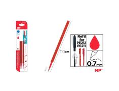 Recambio para Bolígrafo Borrable Rojo MP PE211/PE212 (3 Ud)