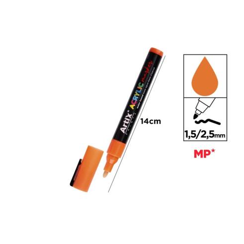 Rotulador Acrílico Naranja Artix