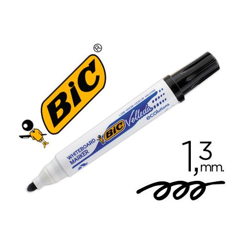 Rotulador Bic Velleda Negro 1.3mm