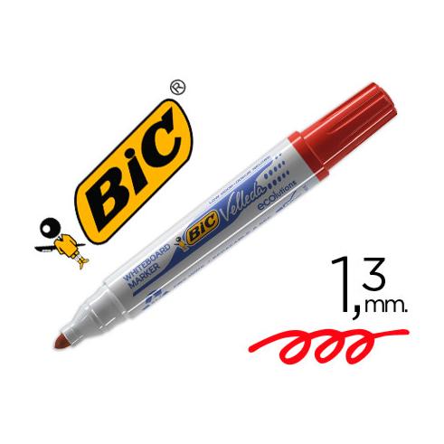 Rotulador Bic Velleda Rojo 1.3mm