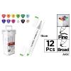 Rotulador Doble Punta Bocetos 12 Uds