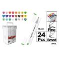 Rotulador Doble Punta Bocetos 24 Uds