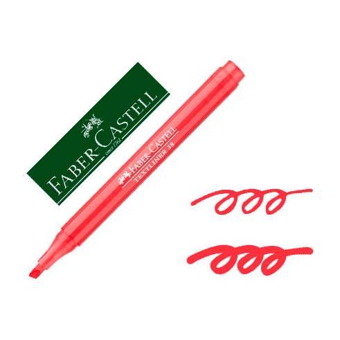 ROTULADOR FABER CASTELL FLUORESCENTE TEXTLINER 38 ROJO
