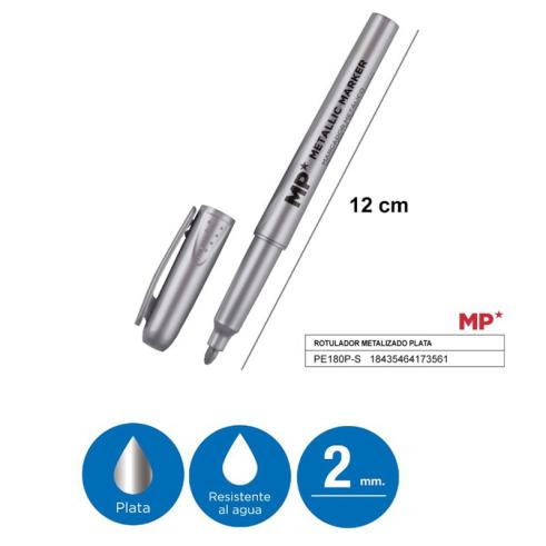 Rotulador  Metalizado Plata