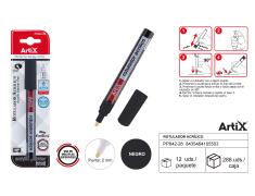 ROTULADOR PINTURA ACRILICA NEGRO ARTIX