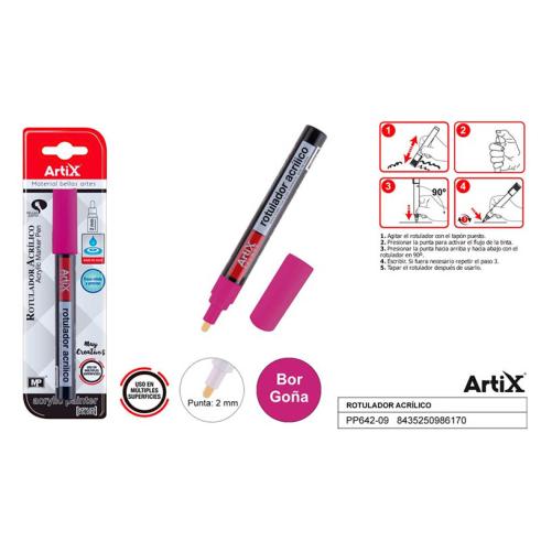 ROTULADOR PINTURA ACRILICA PURPURA ARTIX