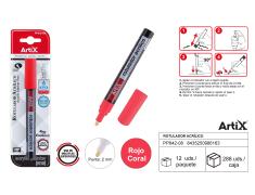 ROTULADOR PINTURA ACRILICA ROJO ARTIX