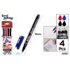 Rotulador Punta Pincel Mediana Colores Básicos 4u Artix