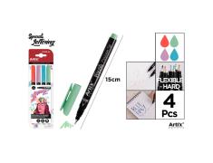 Rotulador Punta Pincel Mediana Colores Happy 4u Artix