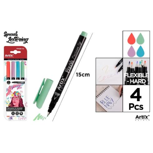 Rotulador Punta Pincel Mediana Colores Happy 4u Artix