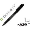 ROTULADOR Q-CONNECT FIBRA PERMANENTE 1,0mm NEGRO