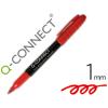 ROTULADOR Q-CONNECT FIBRA PERMANENTE 1,0mm ROJO