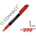 ROTULADOR Q-CONNECT FIBRA PERMANENTE 1,0mm ROJO