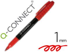 ROTULADOR Q-CONNECT FIBRA PERMANENTE 1,0mm ROJO