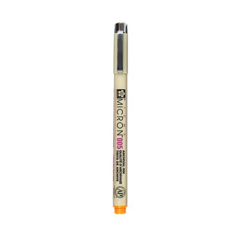 Rotulador Sakura Pigma Micron Naranja 0,20mm