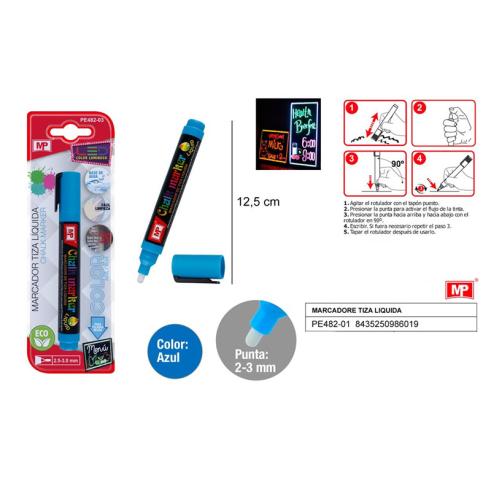 ROTULADOR TIZA LIQUIDA AZUL